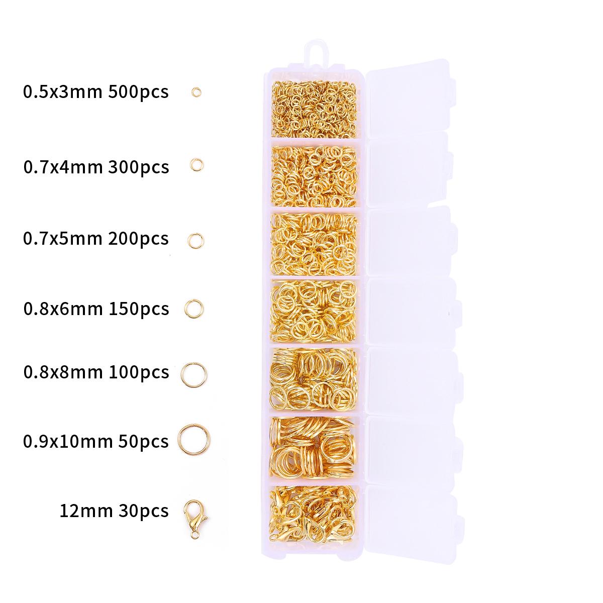 

1 комплект/коробка 3/4/5/6/8/10 мм прыгающие кольца + 12 мм аксессуары с застежкой-лобстером