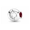Pandora MOMENTS heart-shaped clip 925 silver glass accessories women's 799203C01