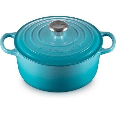 מחבת ברזל יצוק Le Creuset Signature עגולה 24 ס"מ קריבי 4.2 ליטר (21177241702430)
