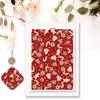 4PCS Christmas Clay Transfer Paper 95x138mm Water Soluble Paper Clay Transfer Sheets for Clay Earring Jewelry Making