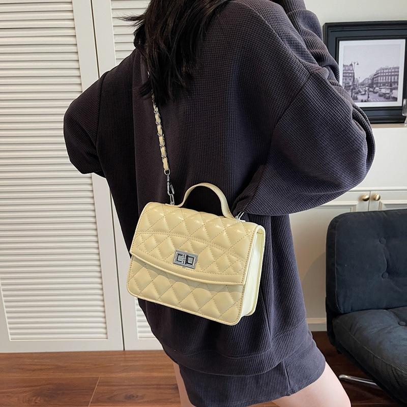 Summer Fashion Portable Diamond Chain Small Square Bag Women's Bag 2025 New Simple Multi-functional Backpack
