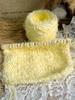 Cream-Colored Hand-Knitted Crochet Scarf, Hat, Bag, and DIY Shawl for Autumn and Winter