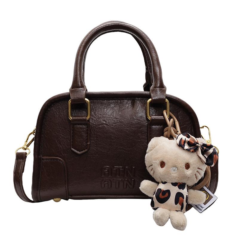 Maillard retro pillow bag women's autumn and winter new portable small square bag versatile single shoulder messenger bag