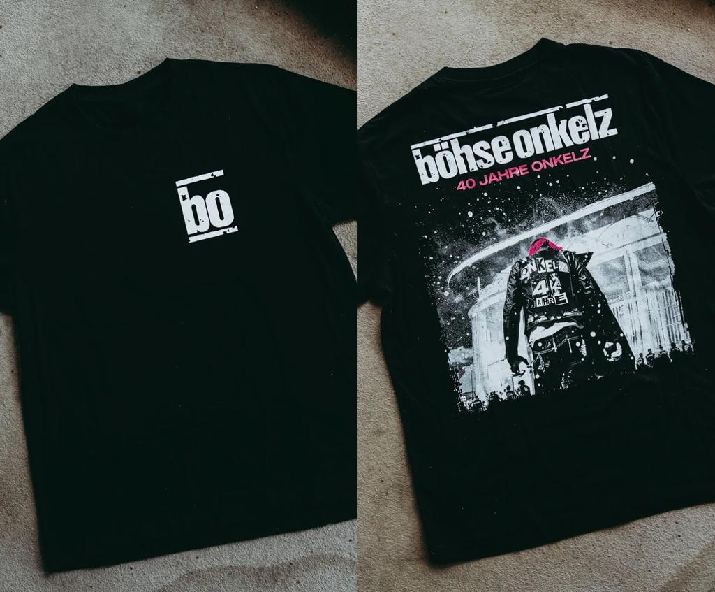 Böhse Onkelz 40 Year T-shirt Gehasst Verdammt Vergöttert II Peripheral Oversized Y2k Casual Cotton Men's Women's T-shirts Tees