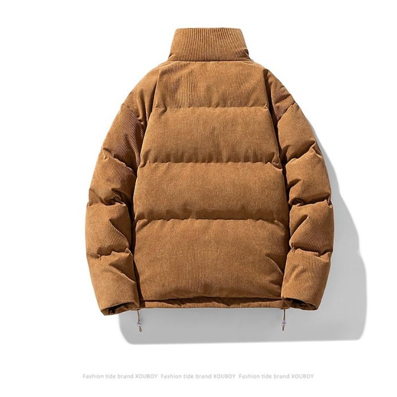 Winter Trend Brand American Vintage Down Jacket Couple Corduroy Cotton-padded Jacket