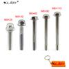 Flanged Hex Bolt M6 X 25mm 30mm 60mm 90mm 115mm For 50cc 70 90 110 125 140 150 160 190 Cc Pit Dirt Bike ATV Quad Go Kart Engine