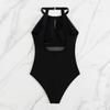 Women S Plus Size Striped Sleeveless One Piece Swimsuit