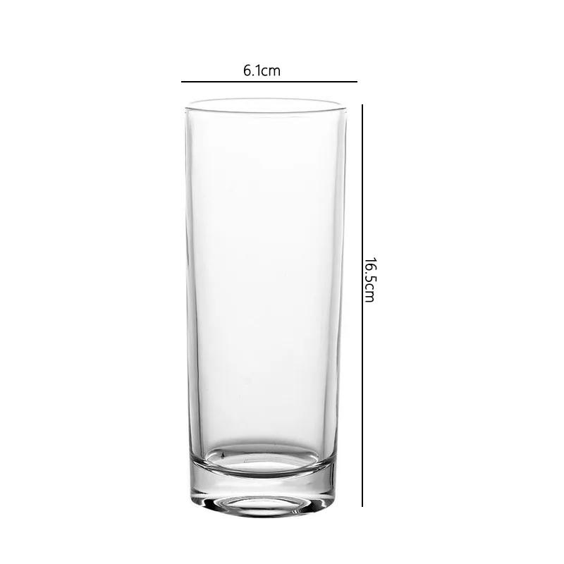 Getränkebecher Transparent Frühstückstasse Schlichter Stil Cocktailglas Gerades Weinglas Hitzebeständige Wasserflasche Bierglas