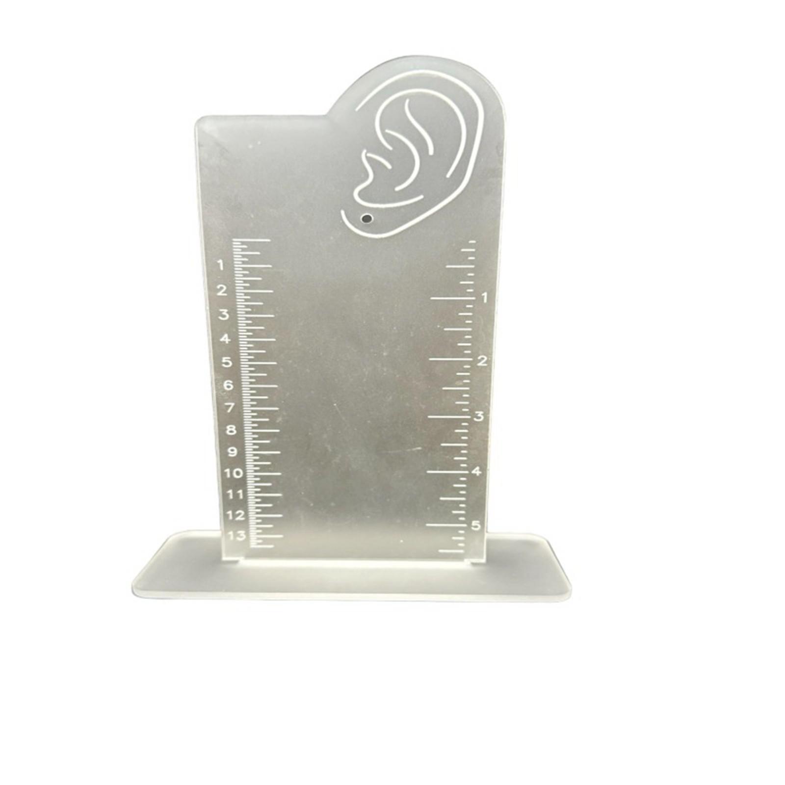 

Акриловая подставка для измерения сережек для ежедневных дам, носящих серьги, соответствующие эталону и стойке для хранения белый