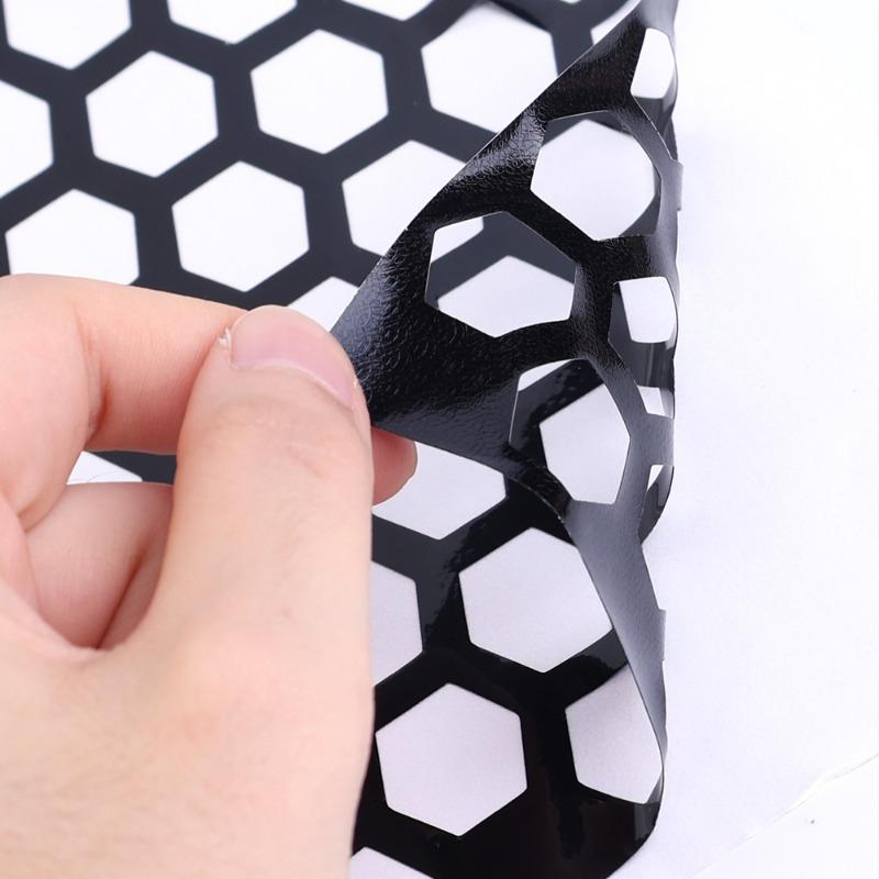 48*30cm Car Honeycomb Stickers Cuttable Cellular Car Rear Tail Light Stickers Auto Taillight Styling Modification Accessories