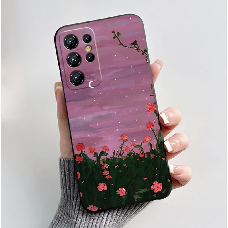 Hülle Für Oukitel C1/C1 Pro Hülle Ästhetisch Mode Niedliche Katze Cartoon Schwarz Weiches Silikon Rückabdeckung Stoßfestes TPU Handyhülle