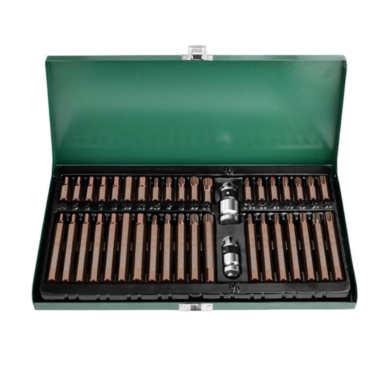 Pack of 40 Alloy Steel Socket Wrench Set Featuring High Hardness and Wear Resistance for Multiple Repair Applications