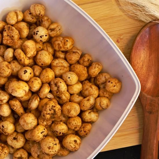 Healthy Master Roasted Peri Peri Makhana (Fox Nuts) – 120 GM | Keto, Diabetic & Jain Friendly | Rich Calcium, Gluten Free, Tasty & Crispy