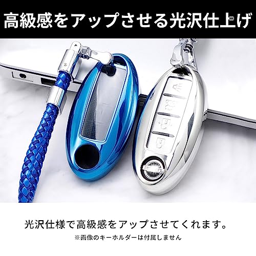 VERISSY Smart Key Case for Note, Leaf, X-Trail, Nissan Smart Key Cover, Days, Serena, Roox, Elgrand (Black)