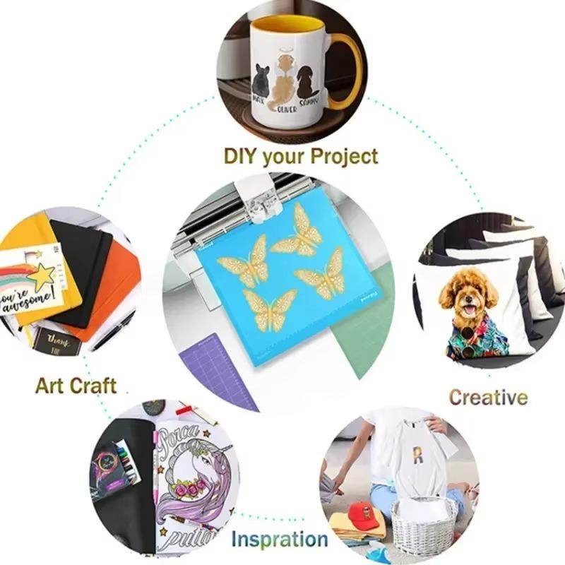 1 Engraving Machine Base Plate Cutting Mat for Cricut/cameo 4 With Adhesive Pvc Cutting Mats 30x30cm For Crafts Sewing All Arts