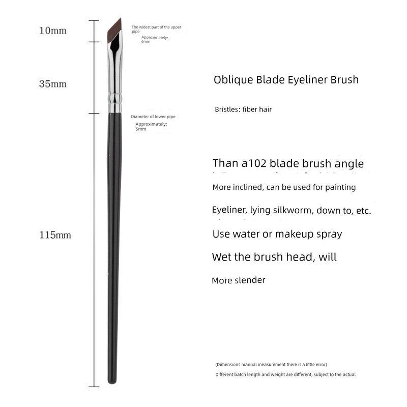 

Makeup Brush Flat Blade Eyelid down to Oblique Head Man-made fiber 108 Angled Blade Brush