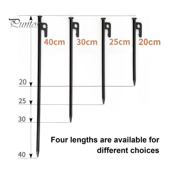 Tent Stake Nail Spike with Hook Sharp Tip Design Rustproof Corrosion Resistant Widely Used Garden Stake Camping Peg
