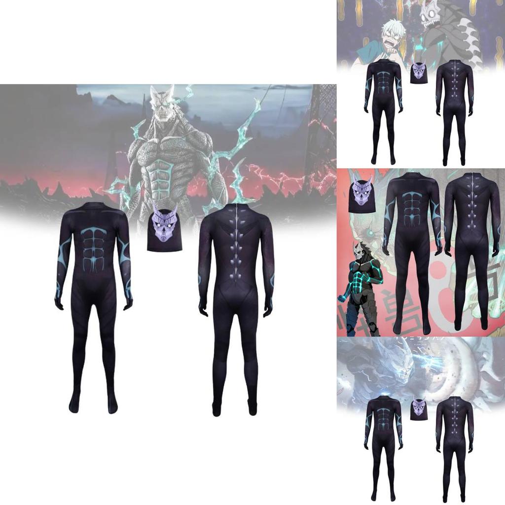 Cosplay kostým Kaiju No 8 z mléčného hedvábí pro halloweenskou kostýmovou párty