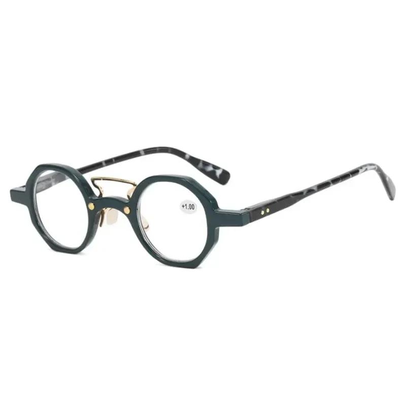 High-Definition Anti-Blue Light Presbyopia Glasses Retro And Personalized Small Round Frame High Quality Eyeglasses +1.0 To +4.0