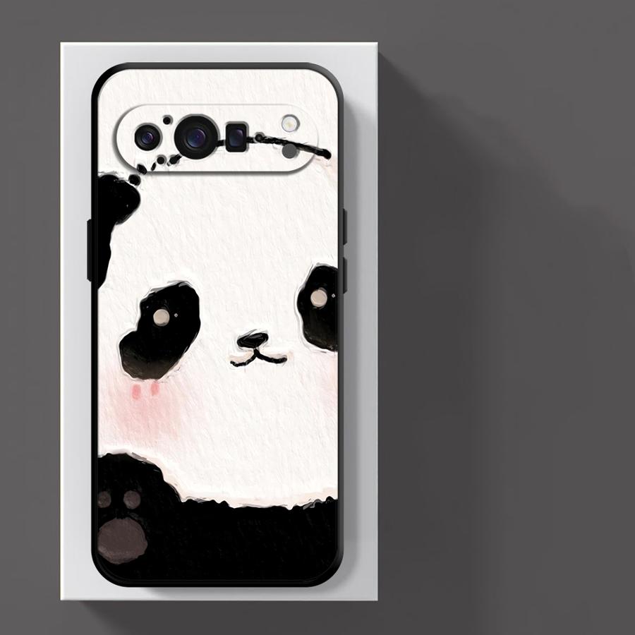 Funda Phone Cover Case for Google Pixel 10A 10 9 Pro XL 7a 6 7 8 Pro 9a 6a 8a Cartoon Cute Panda