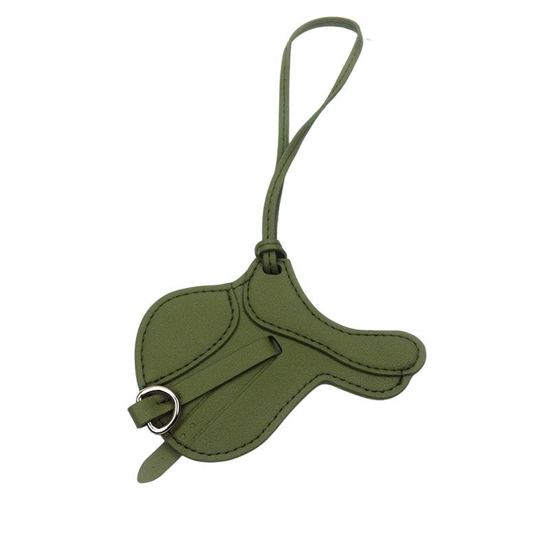 Sophisticated Equestrian-Inspired Bag Charm in PU Leather for Style
