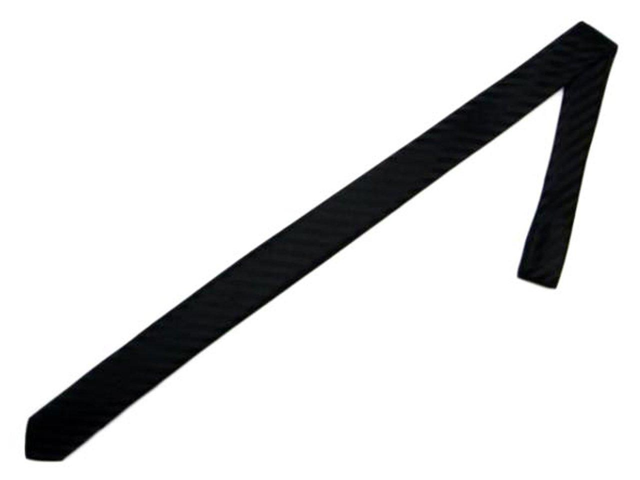 8(eight) (Eight) 5-color striped slim tie, narrow tie, black x black