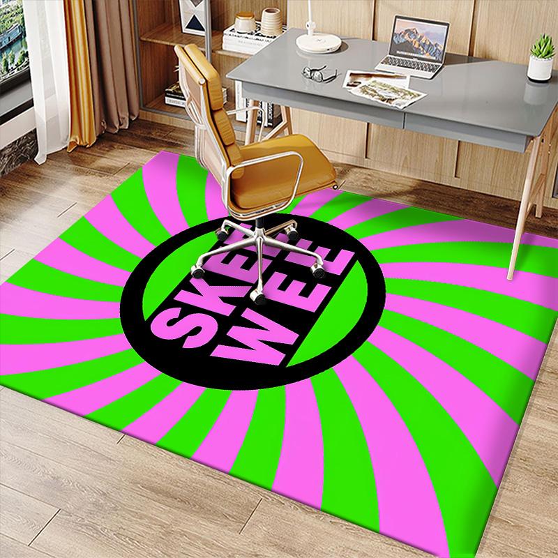AKA Logo1 Printed Absorbent Washable Carpet, Non-Slip Bathroom Mats, Kitchen Rugs, Yoga Mat,Living Room Entrance, Camping Picnic Rugs