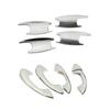 For Mercedes Benz A C E GLC Class W177 W213 W205 X253 Carbon Fiber Color Exterior Accessory Door Handle Cover Modify Frame Trim