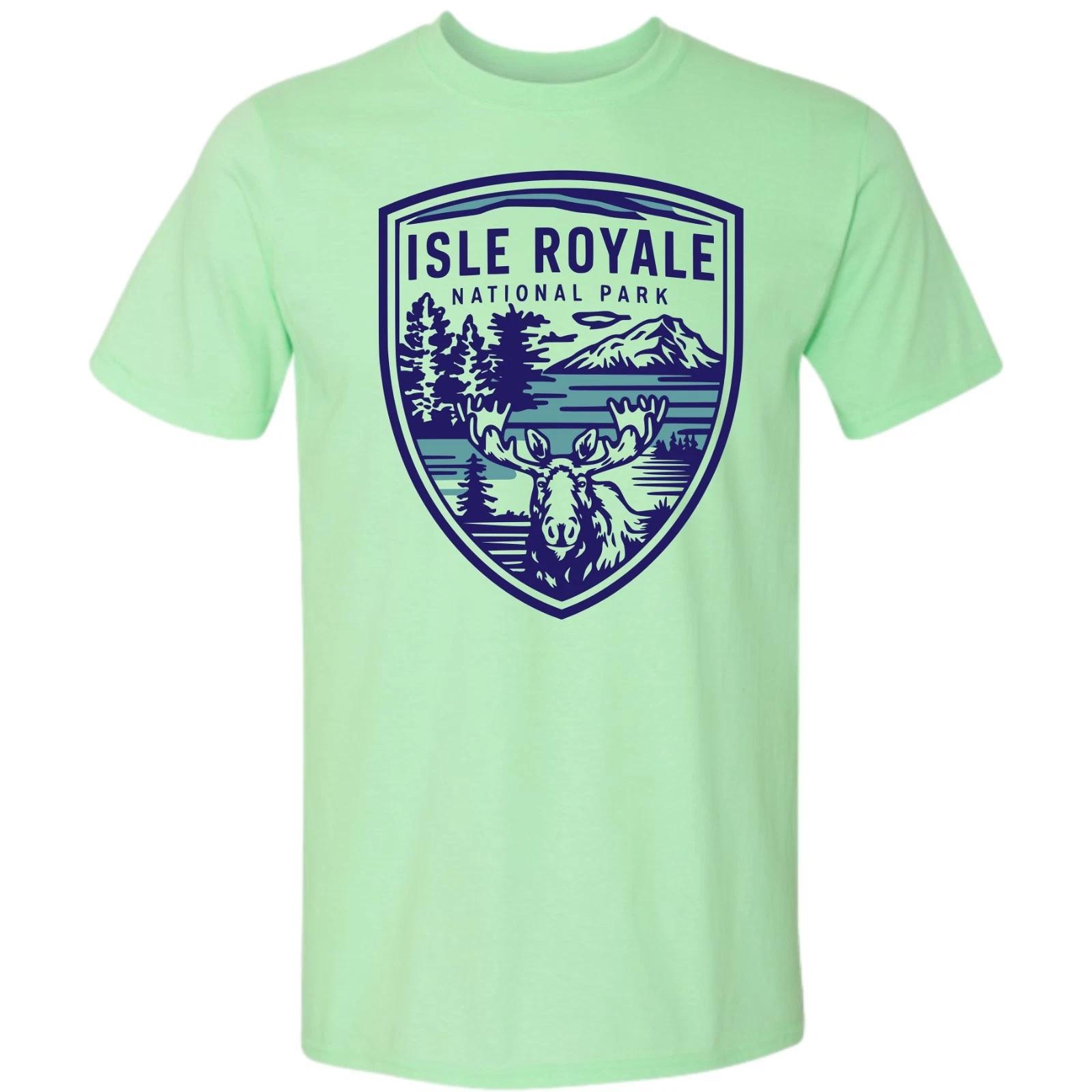 Isle Royale National Park T-Shirt Moose Nature Hiking Outdoors 2XL