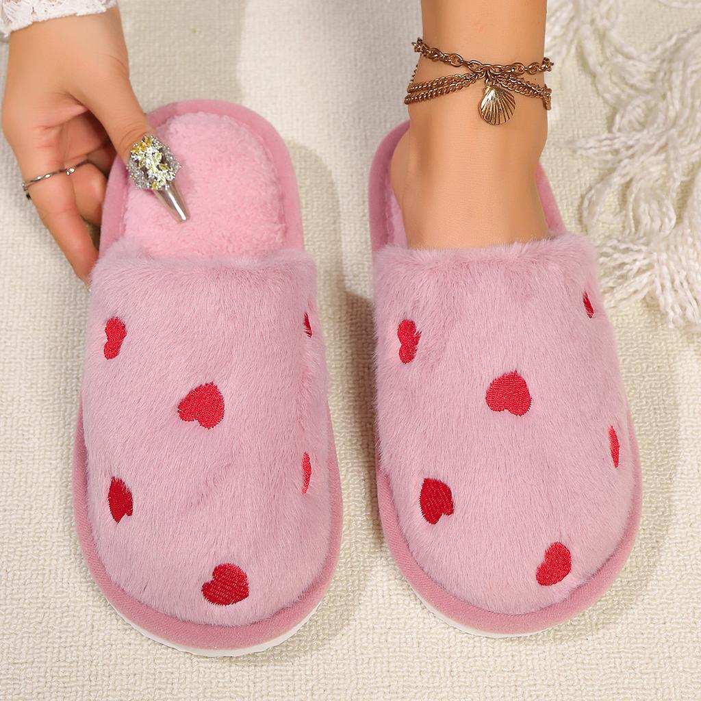 Love people autumn and winter indoor and outdoor thick bottom warm plush bag head cotton slippers foam