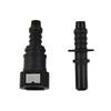 Straight 9.89mm ID8 Car Fuel Line Hose Pipe Coupler/Quick Release Connector SET