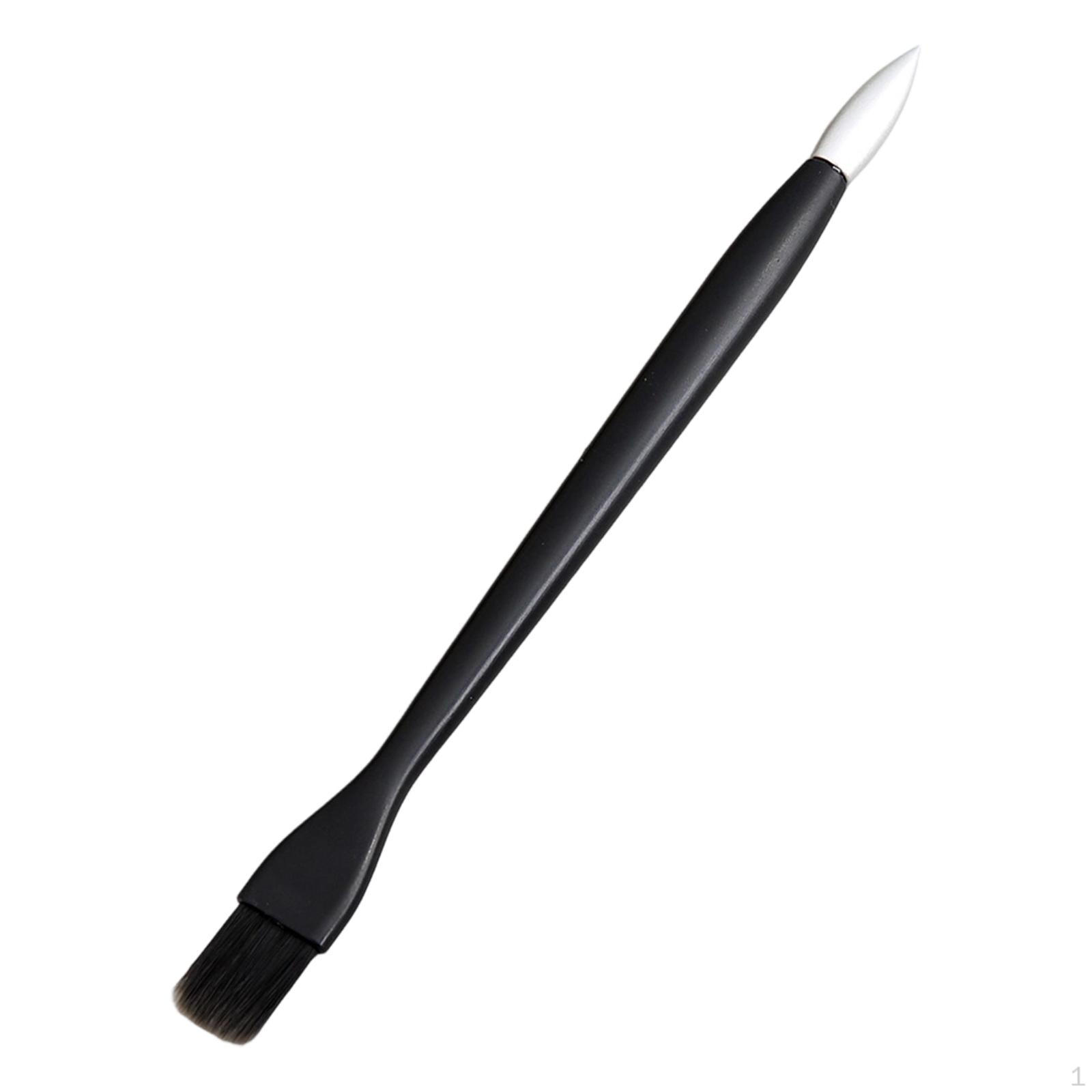

Double-ended Scratch Pen, Small Brush, Easy to Use, Multifunctional, for Adults And Children, Black Silver