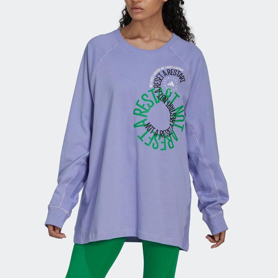 adidas X Stella McCartney T Shirt Unisex Glossy Finish Purple IB5896-