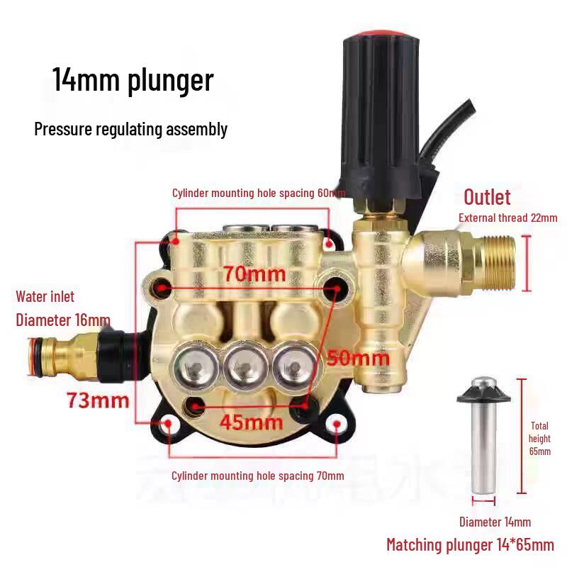 Morgana High-Pressure Car Washer Pump Head Assembly Set - Complete Car Washing Accessories