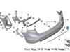 BMW 2 Series F45 Active Tourer Rear Bumper Tow Hook Cover 51317393792