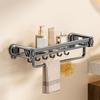 Wall Mounted Shampoo Storage Rack Punch Free Cosmetics Storage Rack Toilet Shampoo Holder  Kitchen