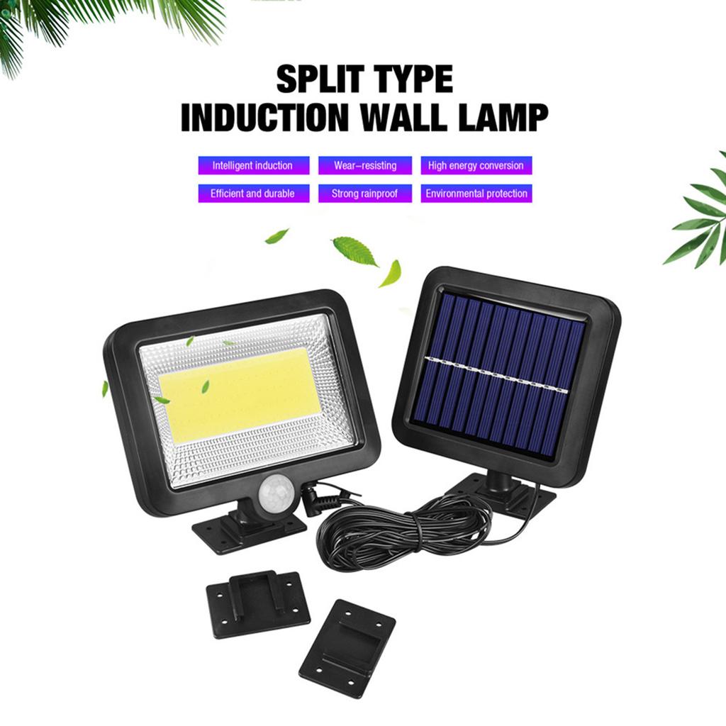 100COB Solar Energy Wall Mounted Night Lamp Motion Light Sensor Outdoor Waterproof Garden Security Light