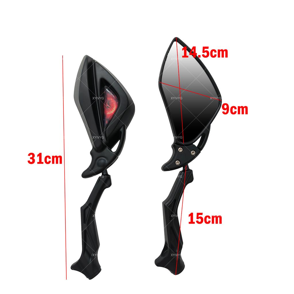 8mm/10mm Universal Motorcycle Rearview Mirror For Honda Suzuki GSX S750 S950 GSR 600 750 Benelli TRK 125 251 502X