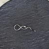 1pc Stainless Steel 16G Industrial S-Shaped Piercing Earring Stud Punk External Thread Ear Bridge Jewelry for Daily Party