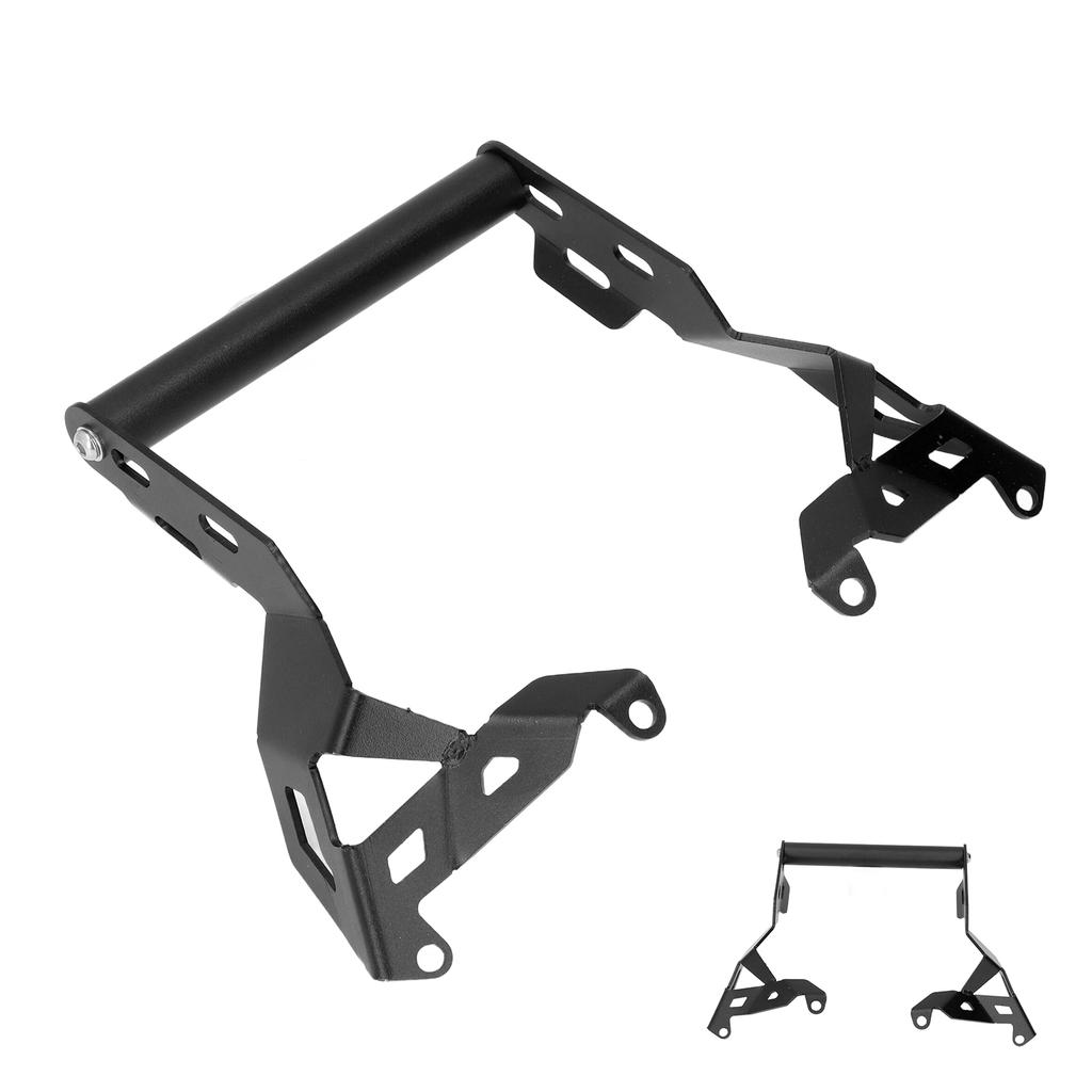 Motorcycle Phone Navigation Bracket Extender Carbon Steel 22mm Diameter Bar Replacement for TIGER 800Black