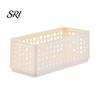 Multi-purpose Storage Container Box Foldable Stackable Organizer with Ventilated Hollow Design Dry Space Saving Bin for Household Travel Dormitory