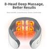 Hot Compress Cervical Spine Massager 8-Head Neck Massager Pulse Neck Device  Indoor
