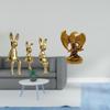 Bunny Family Figurine Statues And Sculpture Decorative Centerpiece for Cabinet Bookshelf Dining Room