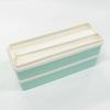 Skater Nutritional Balance Bento Box SSLW9B 2-Tier Silicone Inner Lid 900ml Slim Divider Pastel Green Osaka Public University Collaboration