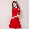 Wedding Dress Short Toast Dress Bride Korean Version Small Dress Slim Evening Dress New Spring
