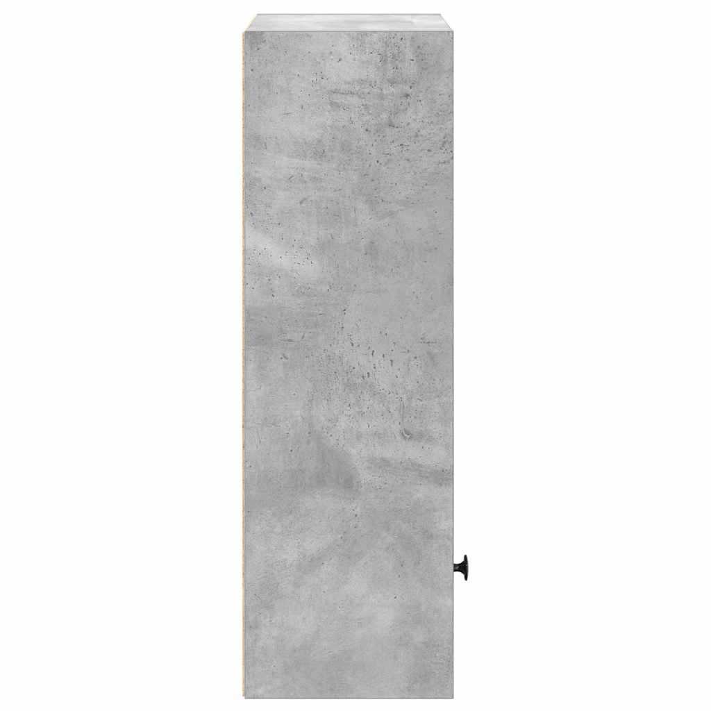 Vidaxl Regał, Szarość Betonu, 31X24X77 Cm, Materiał Drewnopochodny
