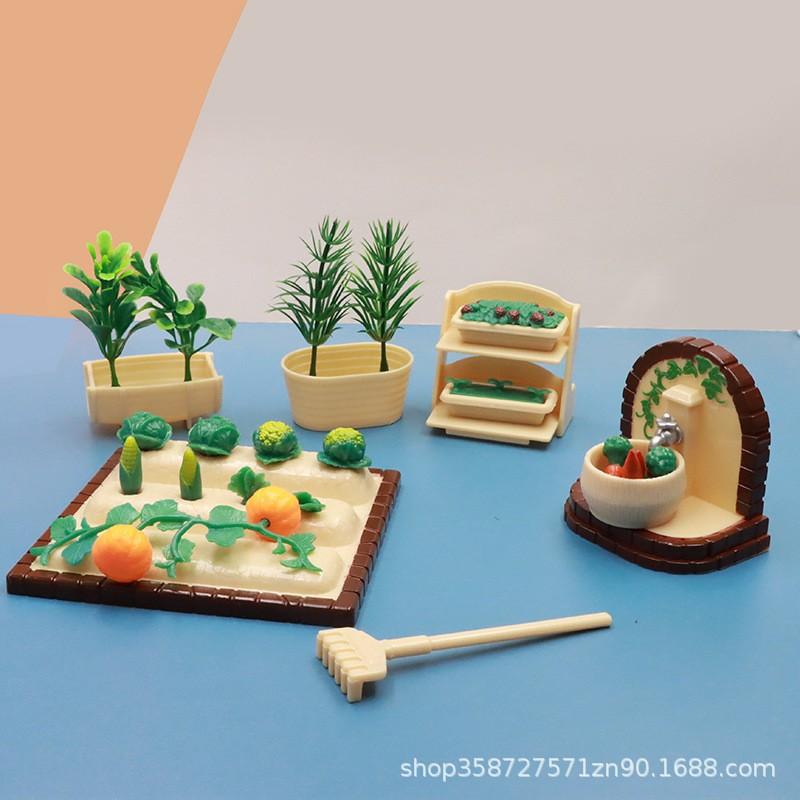 Play House Toy Simulation Mini Furniture Full Set Kitchen Doll House Miniature Food Play Scene Ornament Girl Model