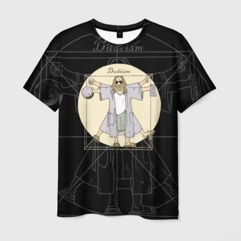 Film The Big Lebowski The Dude Tričko 3D potisk Pánské Dámské Unikátní Tričko Topy Móda Unisex Velká Velikost Streetwear Oblečení