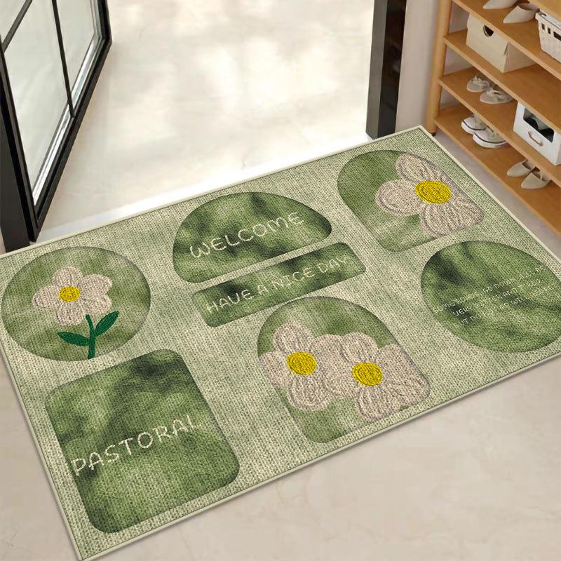 Waschbare Rutschfeste Fußmatten: Saugfähiges Gummi-Leinen für Badezimmer, Toilette, Küche