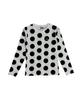 Tansanmageunesyum Dot Pattern Long Sleeve (White/Black)